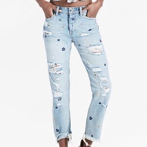 Lucky Brand Embroidered Jeans